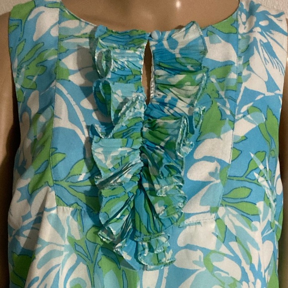 Lilly Pulitzer Tropical floral print shirt, size 6 Excellent Condition - Picture 3 of 6